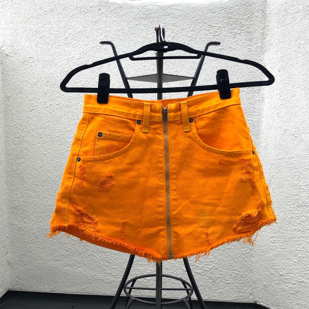 CarMar front-zip skirt
